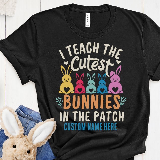 T-shirt J'Enseigne Les Bunnies Les Plus Cuttes Tee Personn (Créateur téléchargé)