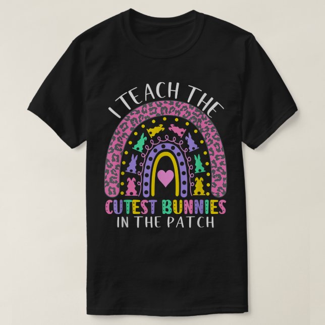 T-shirt J'Enseigne Les Lapins Les Plus Couteux Dans Le Pat (Design devant)