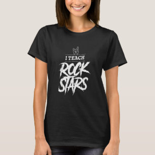 T-shirt J'Enseigne Rockstars Music Teacher À L'École