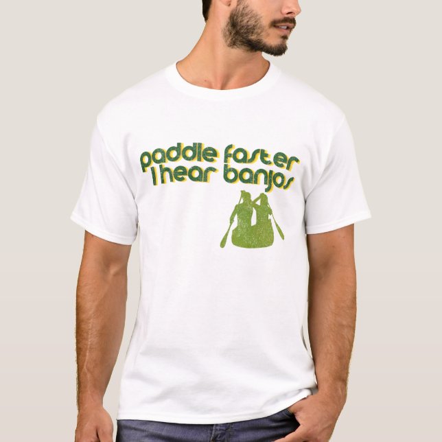 T-shirt J'entends la palette de banjos plus rapidement (Devant)