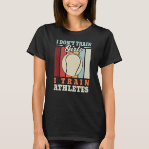 T-shirt J'entraîne les athlètes u2013 tennis d'entraîneur 