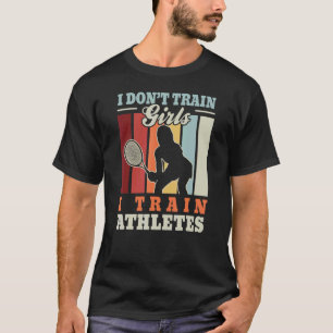 T-shirt J'entraîne les athlètes u2013 tennis d'entraîneur 