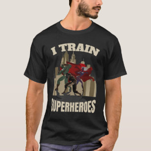 T-shirt J'Entraîne Superhéros Personal Trainer Fitness Coa