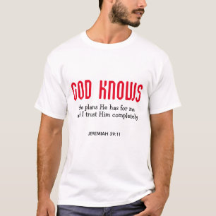 T-shirt Jeremiah 29:11 Écriture Inspirationnelle Christian