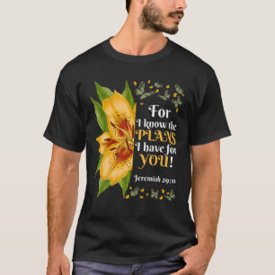 T-shirt Jérémie 29:11 Bible chrétien chrétien