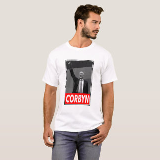 T-shirt Jeremy Corbyn noir et blanc