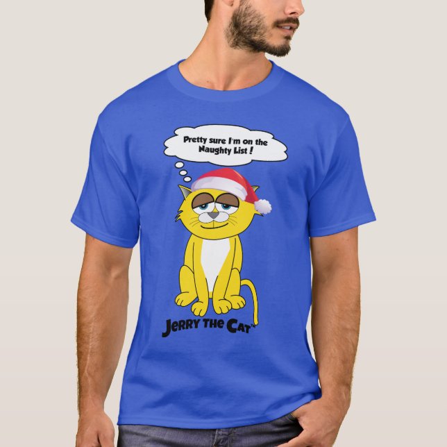 T-shirt Jerry La Chemise De Fête Du Chat (Devant)
