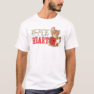 T-shirt Jerry Mouse "Key To My Heart" Valentine