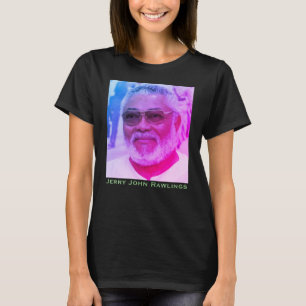 T-shirt Jerry Rawlings, J.J. Rawlings, Président du Ghana