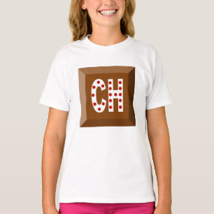 T-shirt jersey blanc SUISSE CHOCOLAT BONBONS