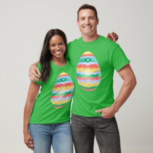 T-shirt Jersey de Pâques Jersey de baseball des oeufs de P