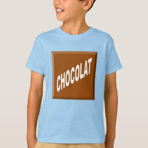 T-shirt jersey gris enfants Design CHOCOLAT