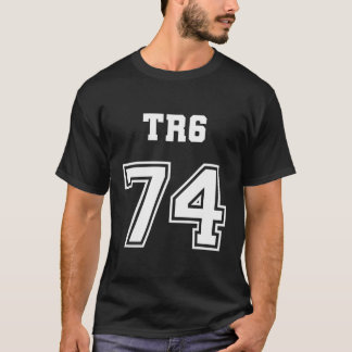 T-shirt Jersey Style Triumph Tr6 74 1974 Anglais S