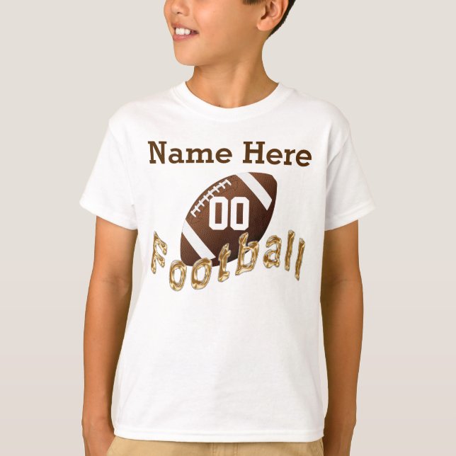 T-shirt Jerseys personnalisés du football pour le NOMBRE (Devant)