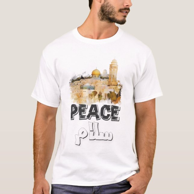 T-shirt Jérusalem Al Quds Paix Justice et Liberté (Devant)