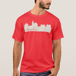 T-shirt Jérusalem, Israël Ville Skyline Style Souvenir