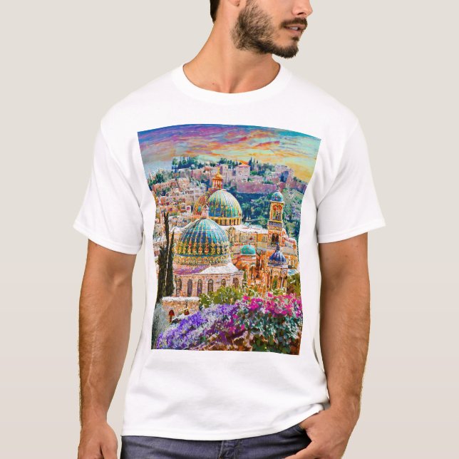 T-shirt Jérusalem, la ville la plus extraordinaire du mond (Devant)