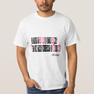 T-shirt j'essaie d'être forte typo t shrit