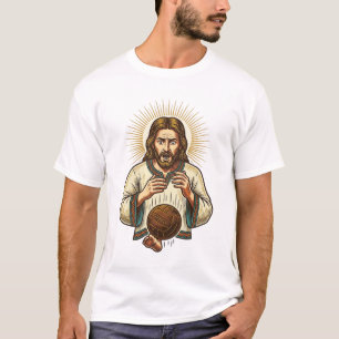 T-shirt Jésus a laissé tomber un lourd ballon de médecine 