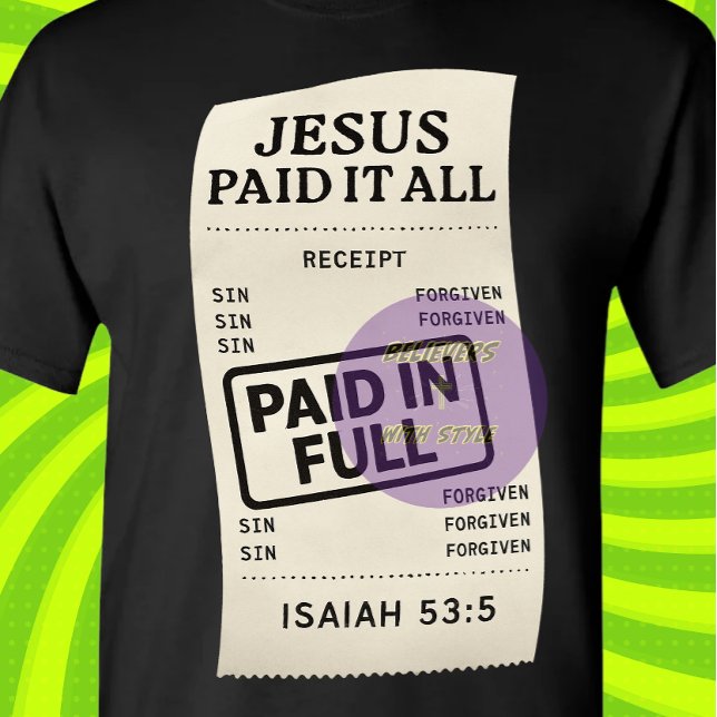 T-shirt Jésus a tout payé - chrétien (Créateur téléchargé)