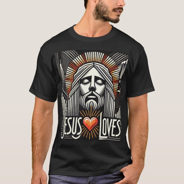 T-shirt Jésus aime (Devant)