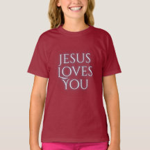 Jésus aime la typographie chrétienne Design