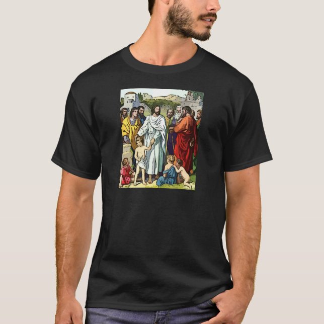 T-shirt Jésus aime les petits enfants (Devant)
