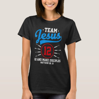 T-shirt Jesus and Baseball Team Jesus Christian Matthew 28