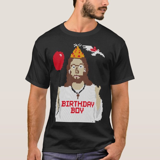 T-shirt Jésus Anniversaire Garçon Cadeaux de Noël Essentie (Devant)