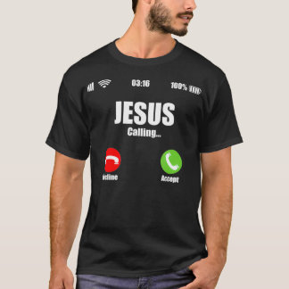 T-shirt Jésus Appelle La Croyance Moderne De La Croix Chré
