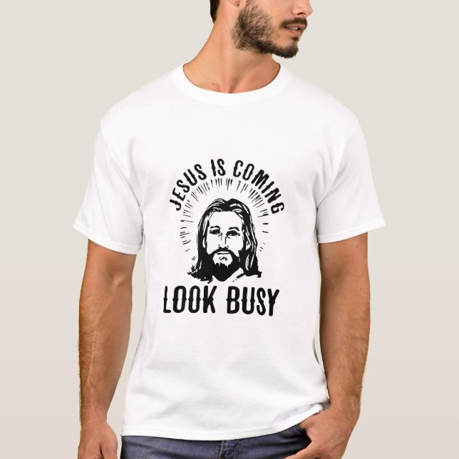 T-shirt Jésus Arrive À L'Air Occupé (Devant)