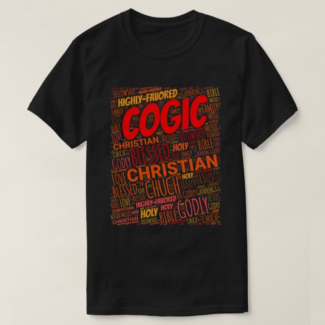 T-shirt Jésus célèbre l'église chrétienne COGIC 84 Christi (Design devant)