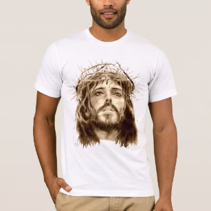 T-shirt Jésus-Christ avec une couronne des épines