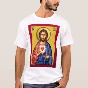 T-shirt Jésus Christ fils de Dieu nouveau rouge