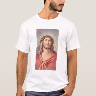 T-shirt Jésus Christ L'A Couronne Avec De Nombreuses Couro