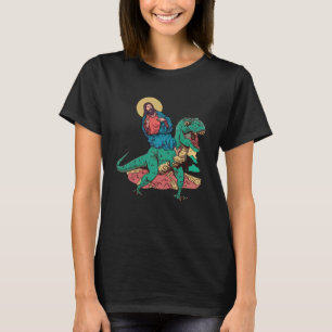 T-shirt Jésus Christ Rex Dinosaur Ride chrétien Religieux