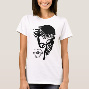 T-shirt Jésus Christ Thorns Bleeding Heart Art
