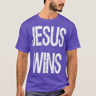 T-shirt Jesus Christ Wins Christian Pastor Gift Novelty Go