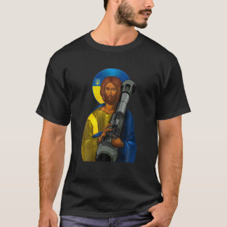 T-shirt Jésus Christian Je Me Trouve Avec L'Ukraine Ukrain