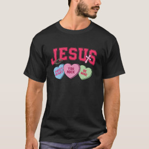 T-shirt Jésus Coeurs de conversation Candy Christian Valen