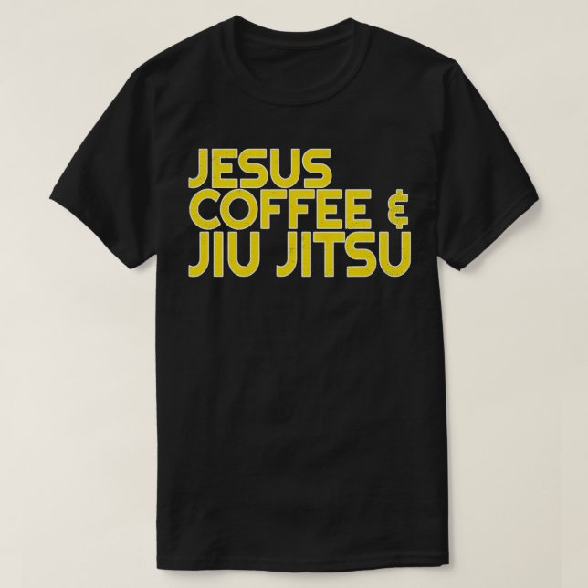 T-shirt Jesus Coffee Jiu Jitsu Chemise pour Christian Mart (Design devant)