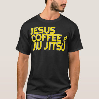 T-shirt Jesus Coffee Jiu Jitsu Chemise pour Christian Mart