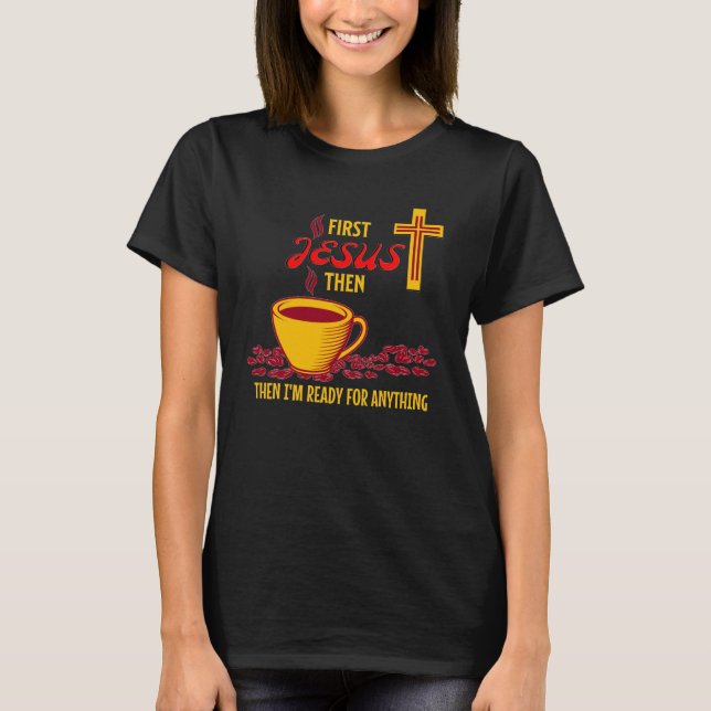 T-shirt Jesus Coffee Lover (Devant)