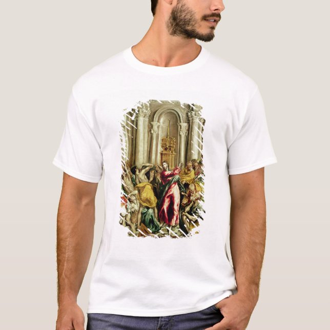 T-shirt Jésus conduisant les négociants par le temple (Devant)