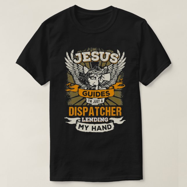 T-shirt Jésus Contrôle Ix27m Juste Un Dispatcher 2 (Design devant)