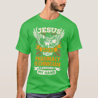 T-shirt Jesus Controls Ix27m Just A Pharmacy Technician