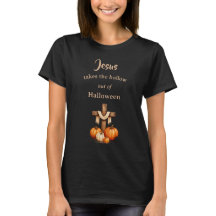 Jésus enlève le creux d'Halloween chrétien