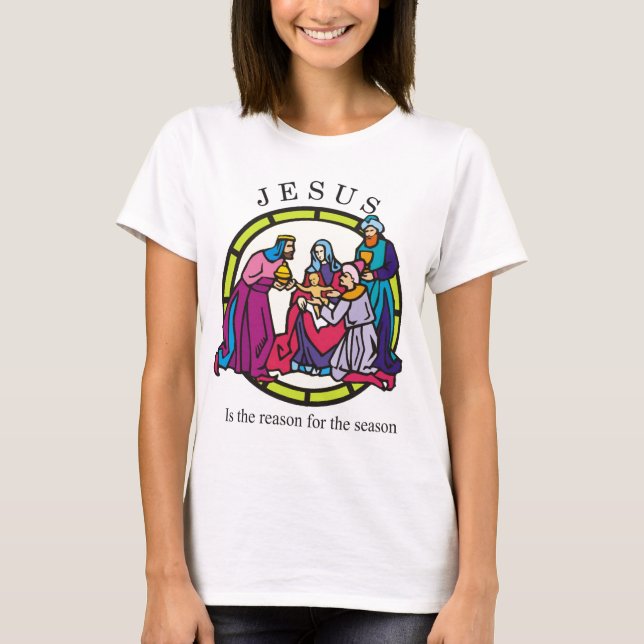 T-shirt Jésus est la raison de la saison (Devant)