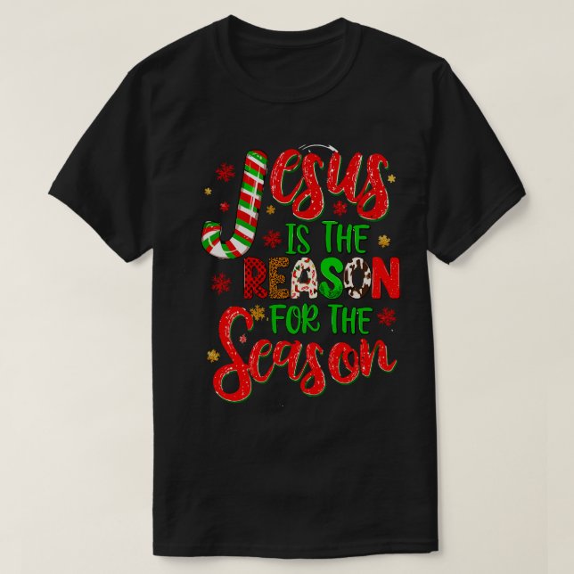 T-shirt Jésus est la raison de la saison (Design devant)