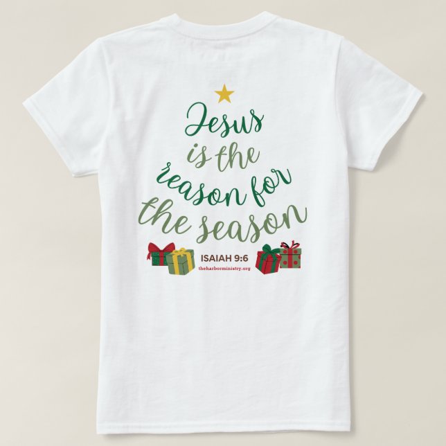 T-shirt Jésus Est La Raison De L'Arbre (Design dos)